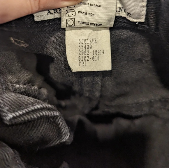 Vintage Y2K Black Straight Leg Classic Denim Jeans Cotton - 8L - Picture 5 of 10